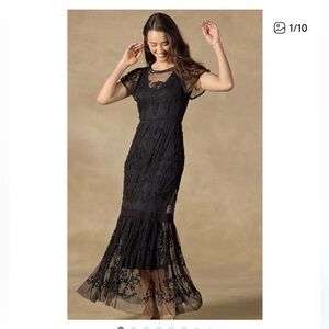 Sundance Black Lace Maxi Dress